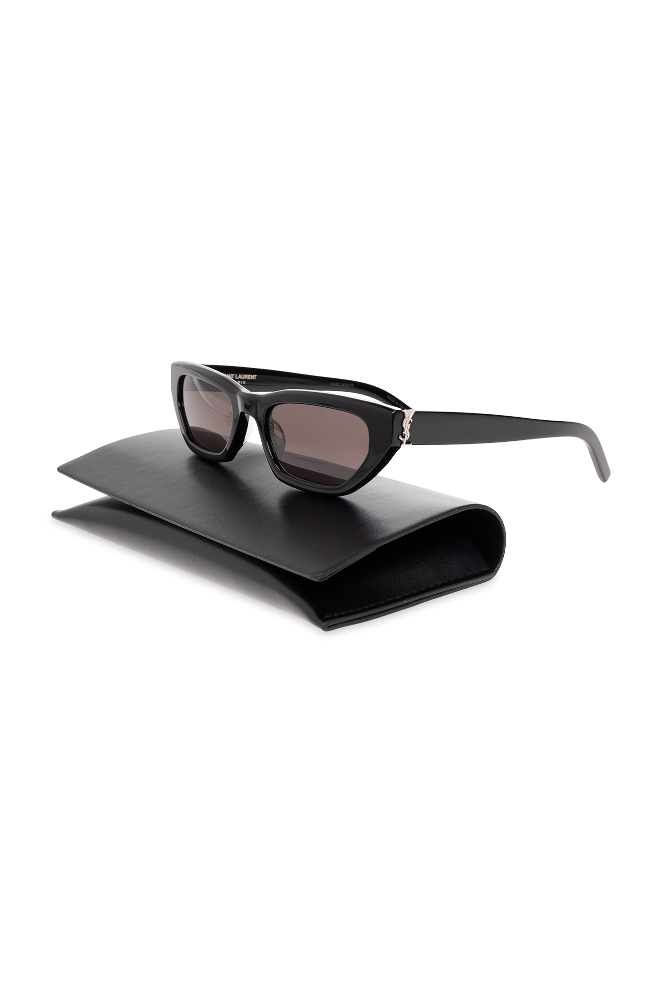 サングラス Sl M126 Sunglasses - Saint Laurent - Acetate - Black Saint Laurent™ SL M126 Narrow Sunglasses | EyeOns.com